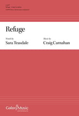Refuge SATB choral sheet music cover